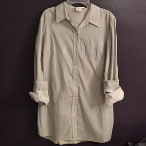 Striped Gray Flannel